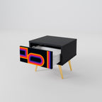 BLINDED BY THE LIGHTS Nachttisch in Schwarz