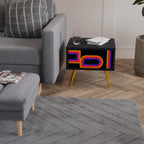 BLINDED BY THE LIGHTS Nachttisch in Schwarz