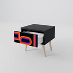 BLINDED BY THE LIGHTS Nachttisch in Schwarz