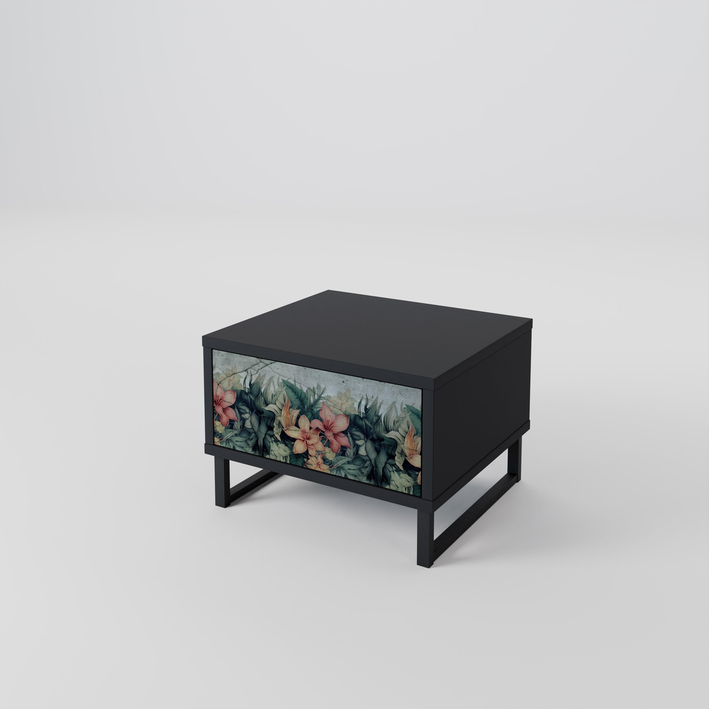 HEAVENLY BLOOM Nachttisch in Schwarz