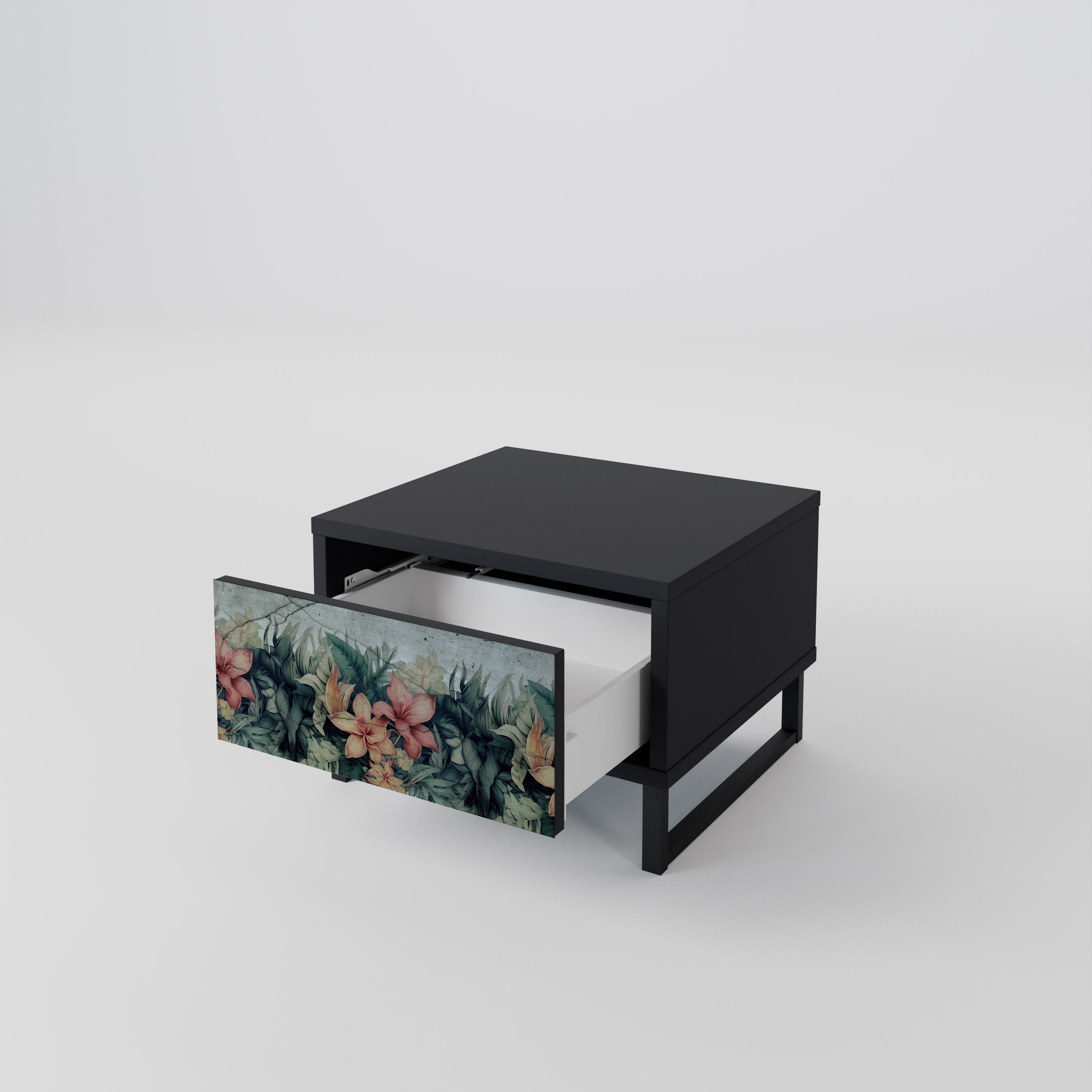HEAVENLY BLOOM Nachttisch in Schwarz