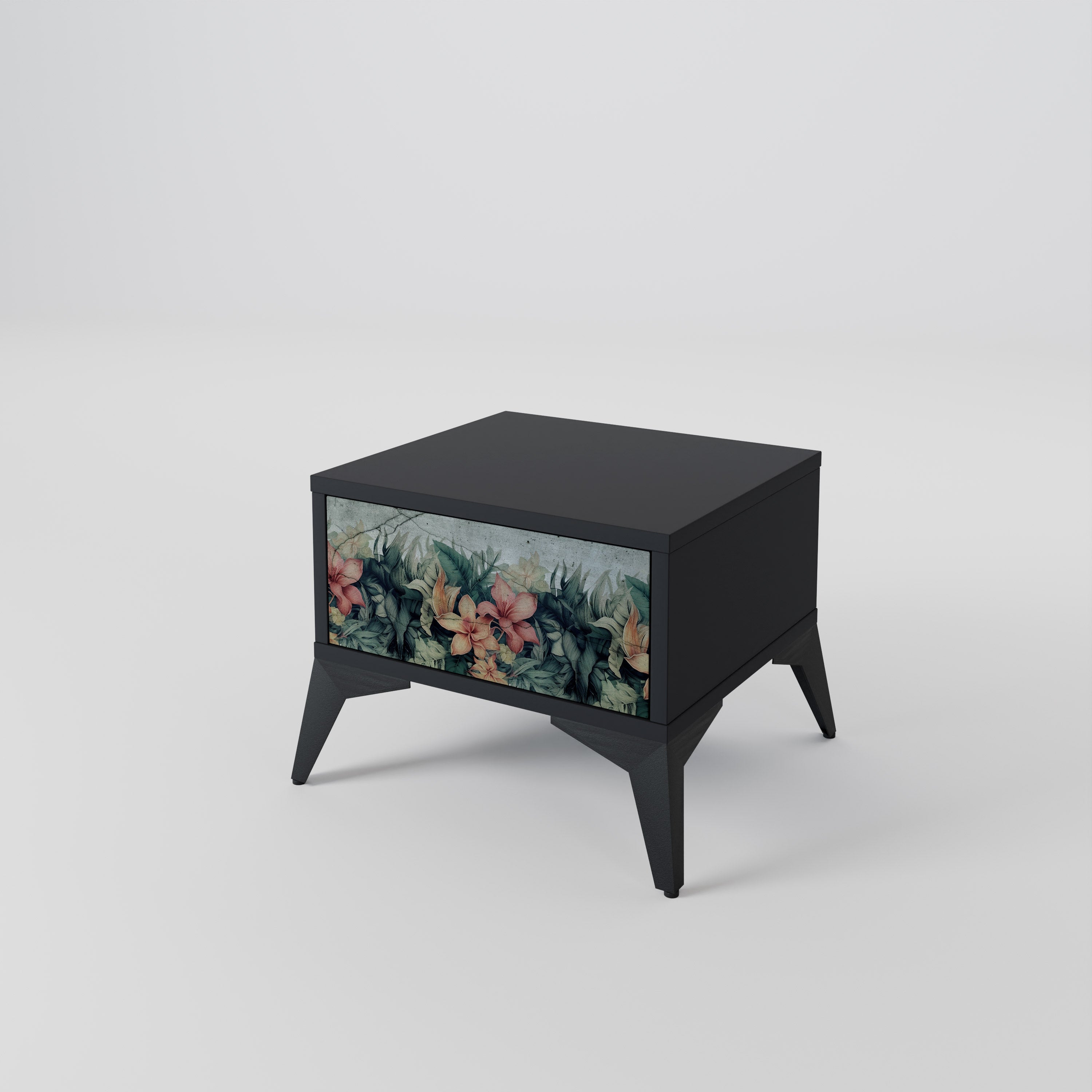 HEAVENLY BLOOM Nachttisch in Schwarz
