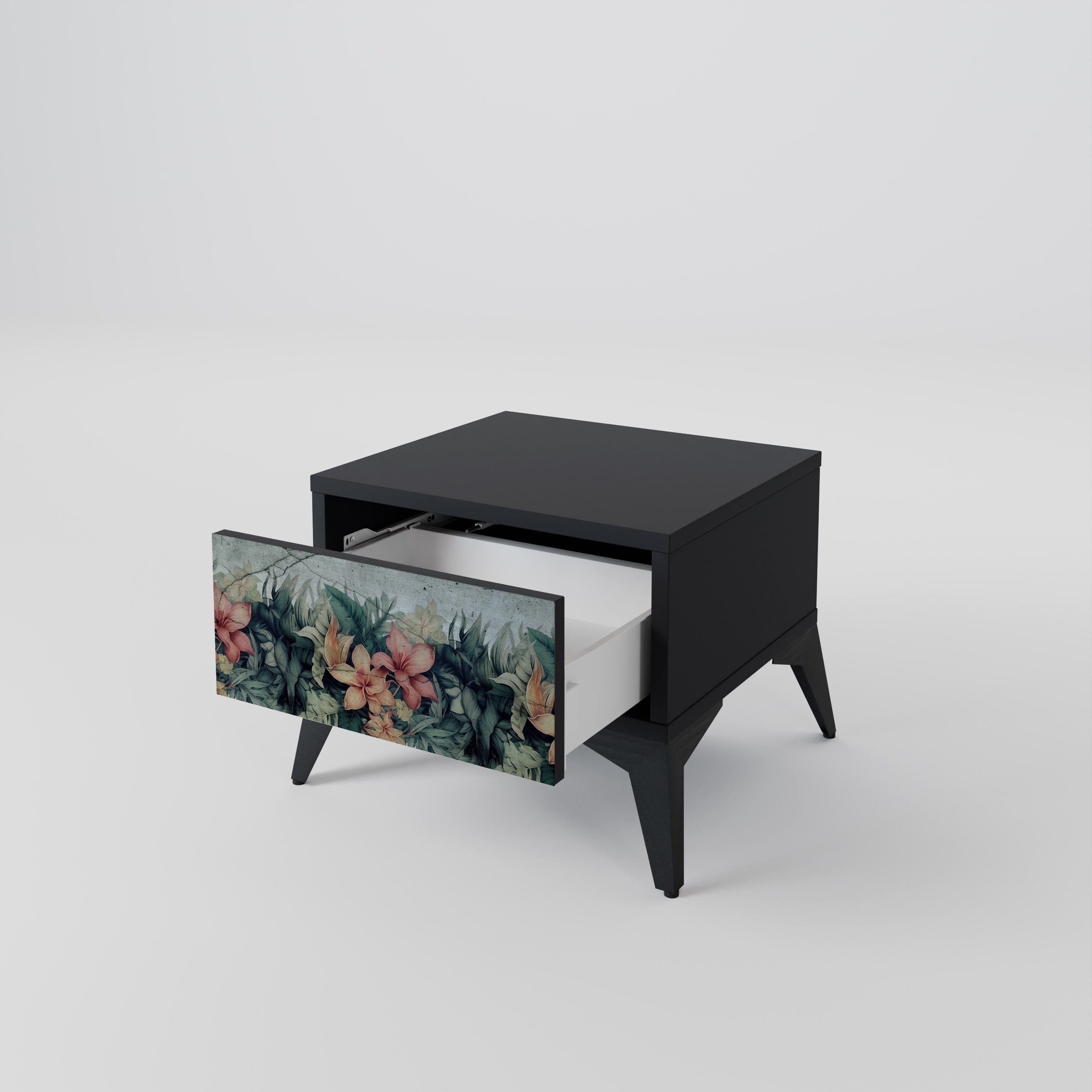 HEAVENLY BLOOM Nachttisch in Schwarz