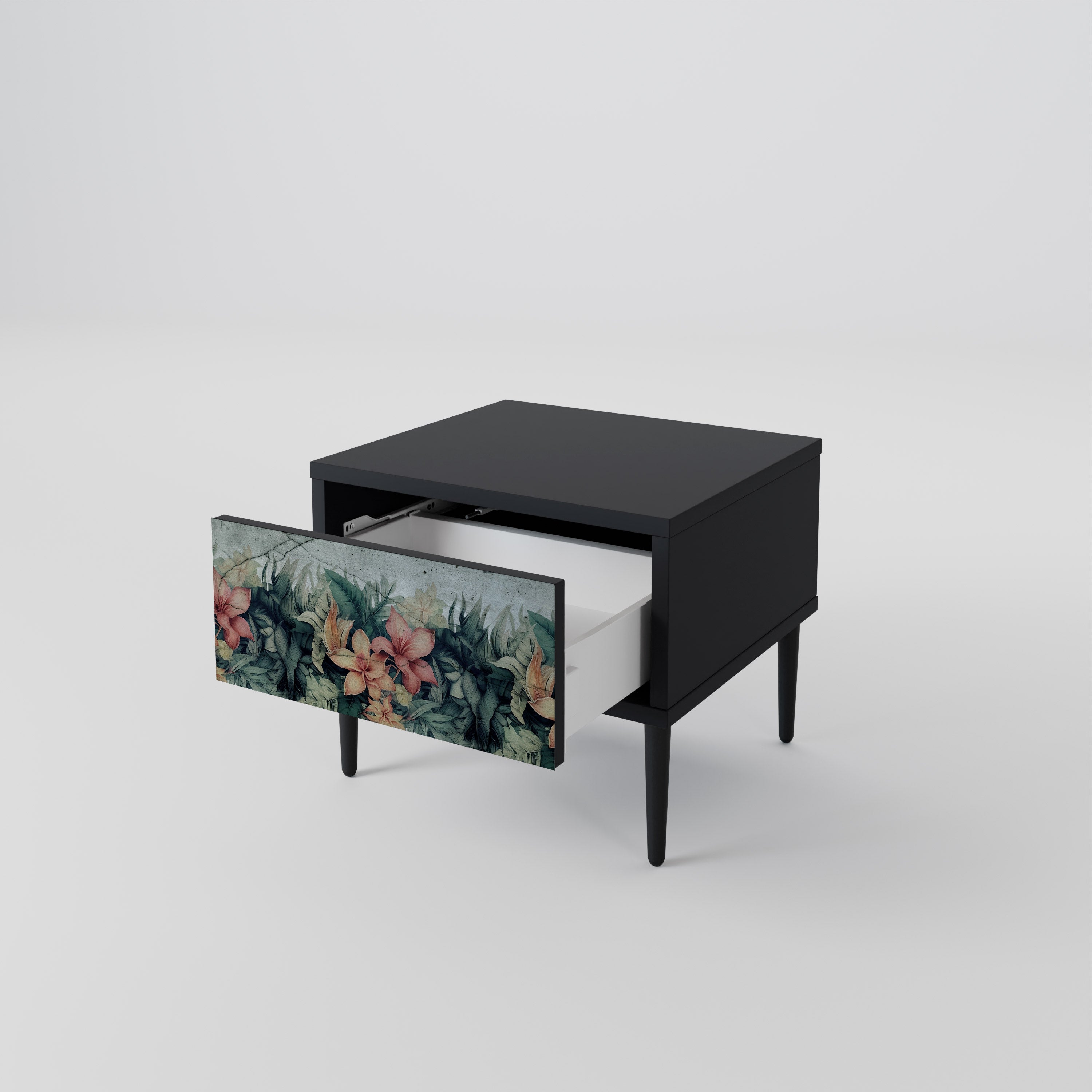 HEAVENLY BLOOM Nachttisch in Schwarz