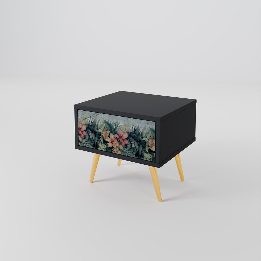 HEAVENLY BLOOM Nachttisch in Schwarz