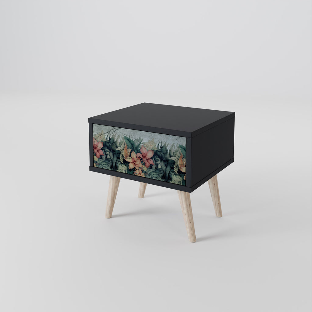 HEAVENLY BLOOM Nachttisch in Schwarz