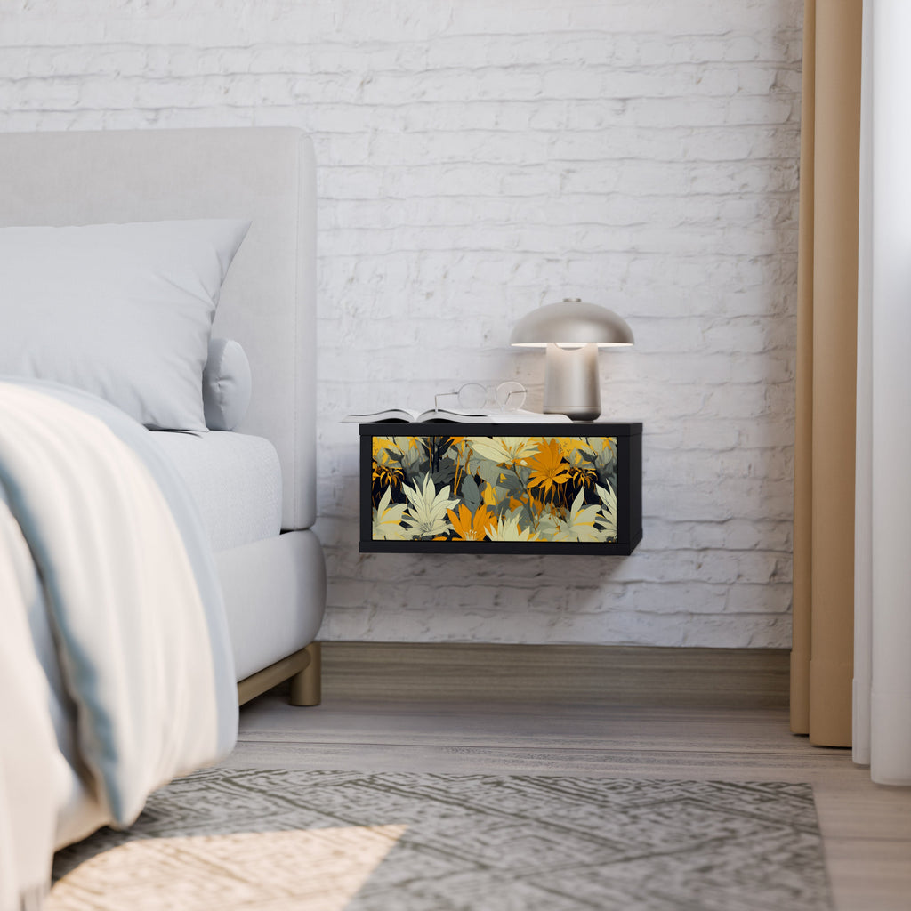 SUNKISSED LILY Nightstand in Black Finish