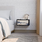 JAPANESE LANDSCAPE Nachttisch in Schwarz