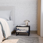 JAPANESE LANDSCAPE Nachttisch in Schwarz