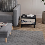 JAPANESE LANDSCAPE Nachttisch in Schwarz