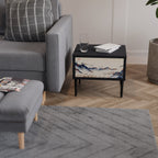 JAPANESE LANDSCAPE Nachttisch in Schwarz