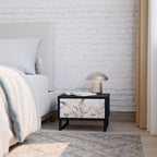 WILD TENDERNESS Nightstand in Black Finish