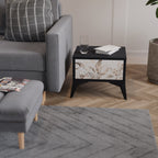 WILD TENDERNESS Nightstand in Black Finish