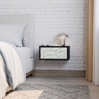 BOTANICAL SPARK Nightstand in Black Finish