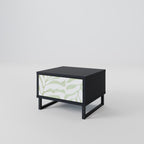 BOTANICAL SPARK Nightstand in Black Finish