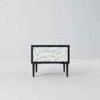 BOTANICAL SPARK Nightstand in Black Finish