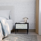BOTANICAL SPARK Nightstand in Black Finish
