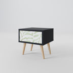 BOTANICAL SPARK Nightstand in Black Finish