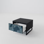 BLUE LEAVES Nachttisch in Schwarz