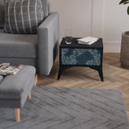 BLUE LEAVES Nachttisch in Schwarz