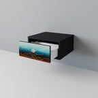 LUNAR SECRETS Nightstand in Black Finish