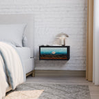 LUNAR SECRETS Nightstand in Black Finish