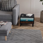 LUNAR SECRETS Nightstand in Black Finish