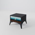 LUNAR SECRETS Nightstand in Black Finish