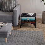 LUNAR SECRETS Nightstand in Black Finish