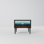 LUNAR SECRETS Nightstand in Black Finish