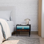 LUNAR SECRETS Nightstand in Black Finish