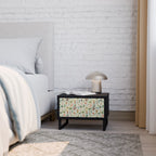 PALM SPRING Nachttisch in Schwarz