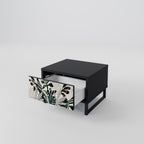 VERDURE FORMATION Nightstand in Black Finish