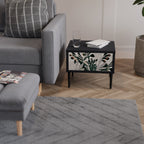 VERDURE FORMATION Nightstand in Black Finish