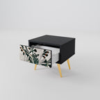 VERDURE FORMATION Nightstand in Black Finish
