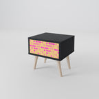 SKATEBOARD ARTISTRY Nachttisch in Schwarz