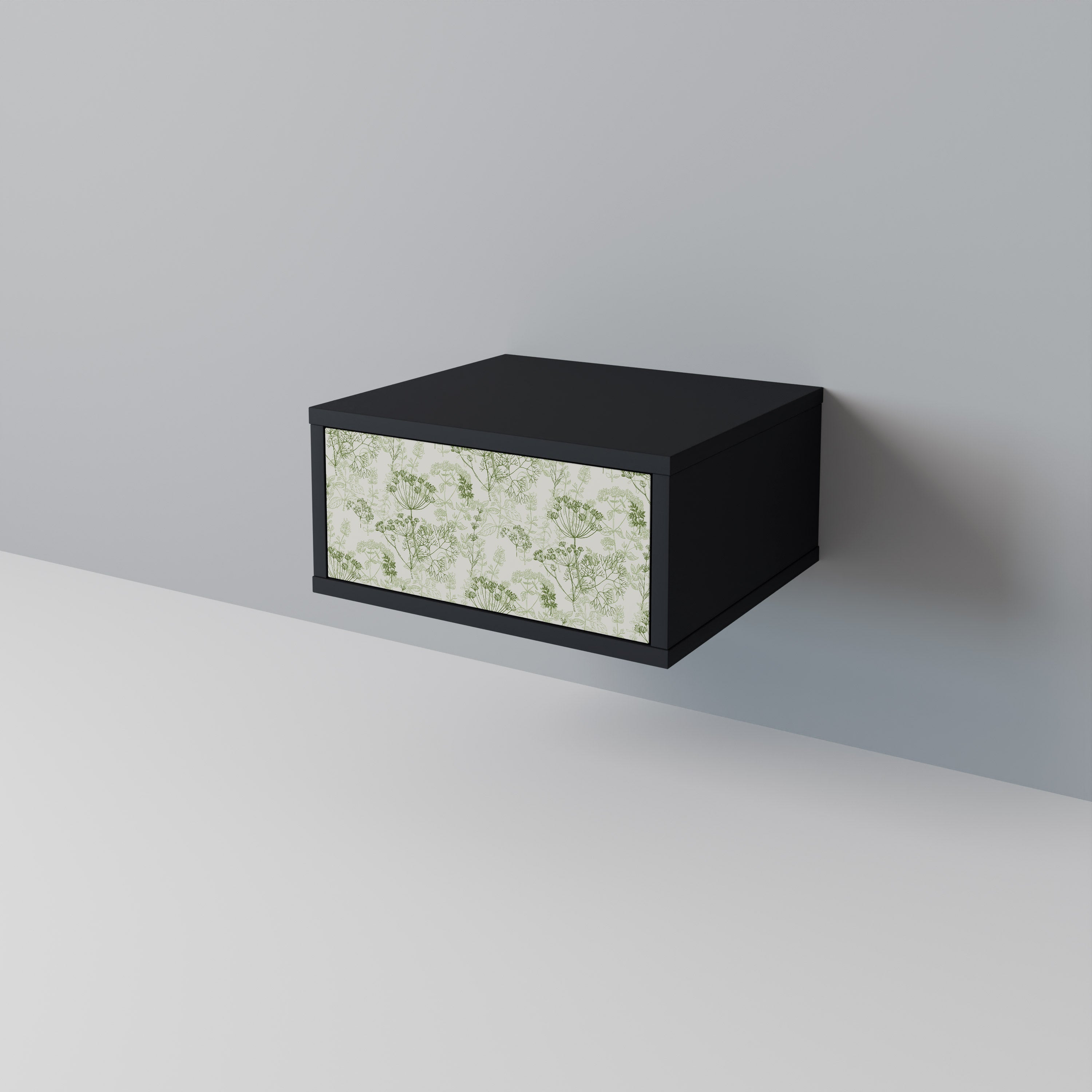FENNEL BALDACHIN Nachttisch in Schwarz