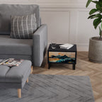 OMINOUS MOUNTAINS Nachttisch in Schwarz