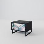 VELVET CROSSING Nachttisch in Schwarz