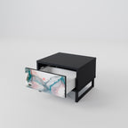 VELVET CROSSING Nachttisch in Schwarz