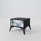 VELVET CROSSING Nachttisch in Schwarz