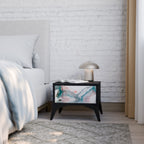 VELVET CROSSING Nachttisch in Schwarz