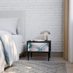 VELVET CROSSING Nachttisch in Schwarz