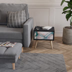 VELVET CROSSING Nachttisch in Schwarz