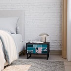 COMBINATION OF SHAPES Nachttisch in Schwarz