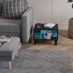 COMBINATION OF SHAPES Nachttisch in Schwarz