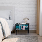 COMBINATION OF SHAPES Nachttisch in Schwarz