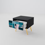 COMBINATION OF SHAPES Nachttisch in Schwarz