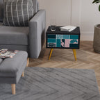 COMBINATION OF SHAPES Nachttisch in Schwarz