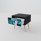 COMBINATION OF SHAPES Nachttisch in Schwarz